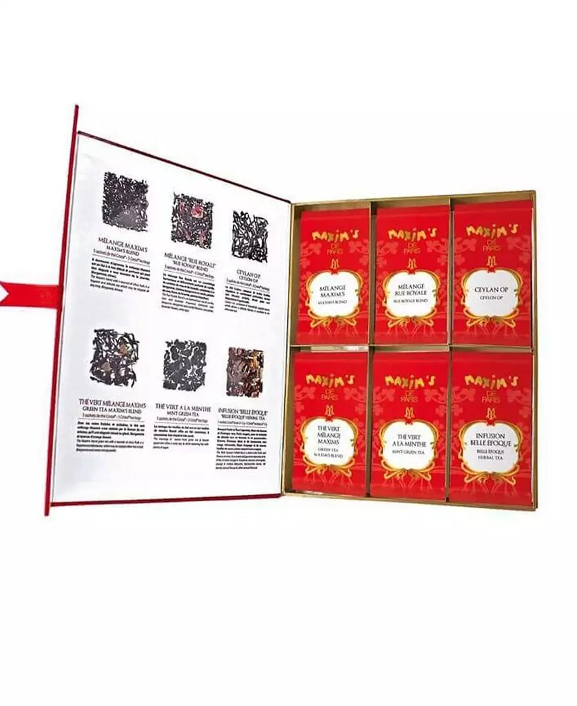 商品Maxim's De Paris|Gift Box Tea Sampler Assortment of 6 Gourmet Teas,价格¥264,第2张图片详细描述