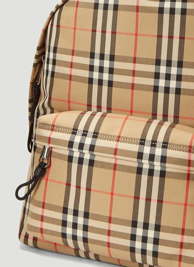 商品Burberry|Vintage-Check Canvas Backpack in Beige,价格¥10127,第5张图片详细描述