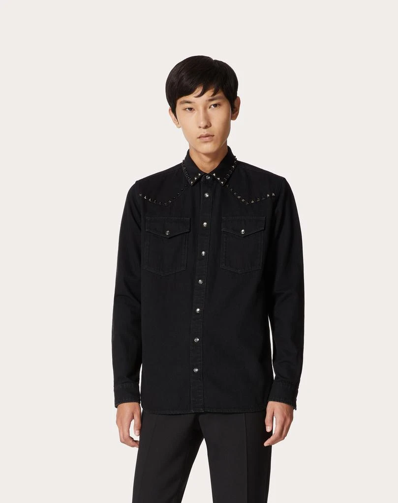 商品Valentino|CAMICIA DENIM CON BORCHIE,价格¥7017,第2张图片详细描述