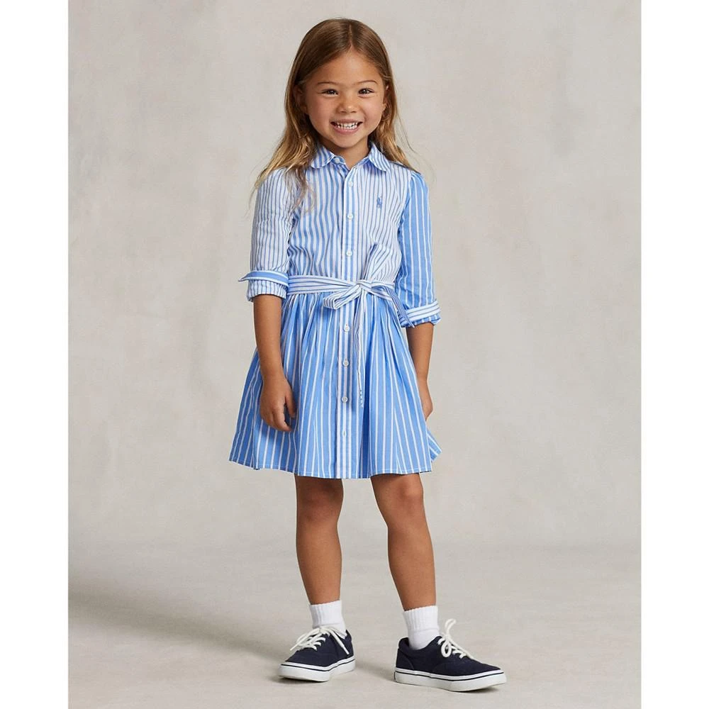 商品Ralph Lauren|Little Girls Poplin Fun Shirt Dress,价格¥398,第5张图片详细描述