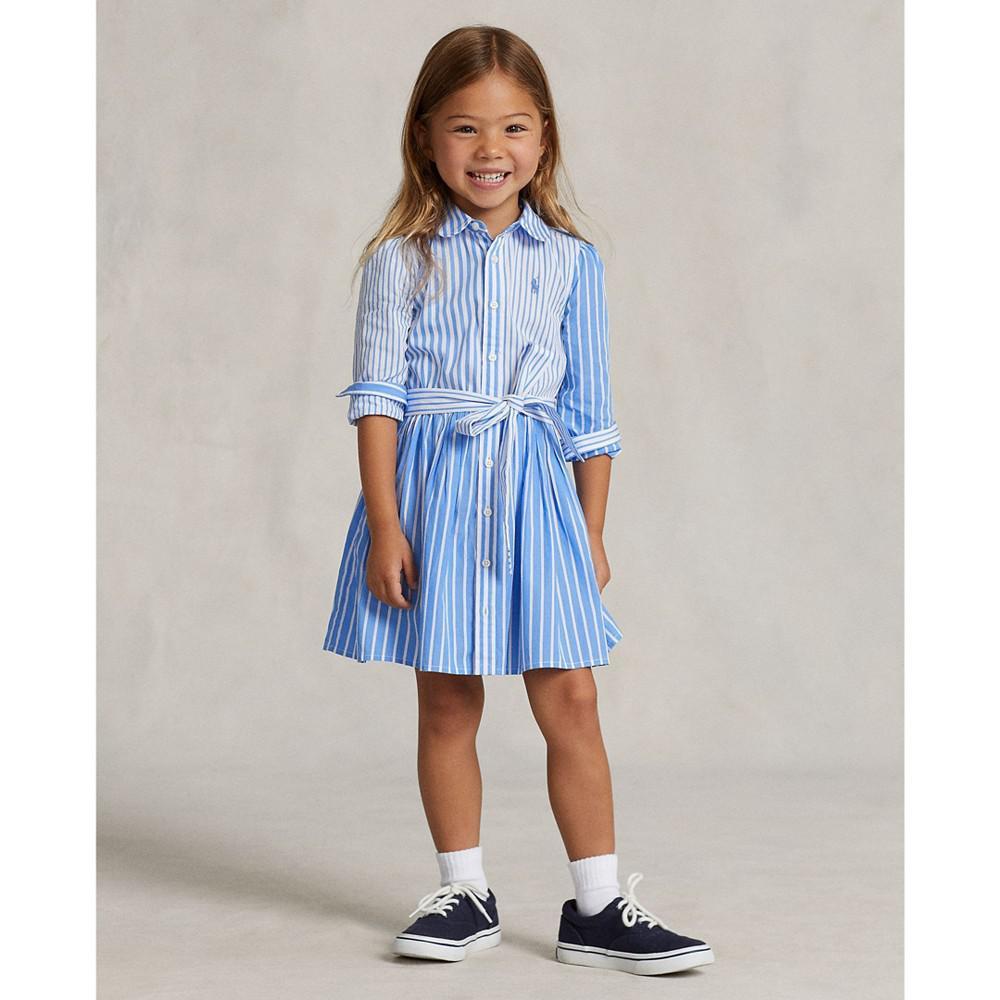 商品Ralph Lauren|Little Girls Poplin Fun Shirt Dress,价格¥552,第7张图片详细描述