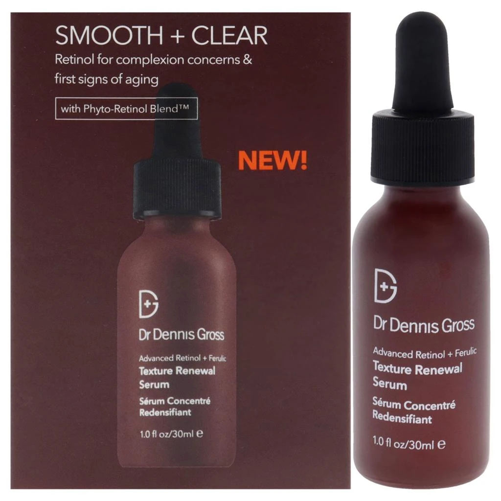 商品Dr. Dennis Gross|Advanced Retinol Plus Ferulic Texture Renewal Serum by Dr. Dennis Gross for Unisex - 1 oz Serum,价格¥449,第1张图片