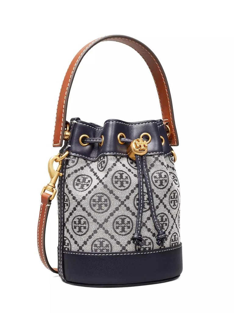 商品[2021春夏新款] Tory Burch|Mini T Monogram Jacquard Bucket Bag,价格¥2794,第3张图片详细描述