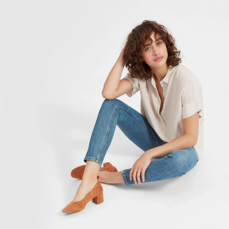 商品Everlane|丝绸短袖宽松衬衫,价格¥509-¥523,第2张图片详细描述