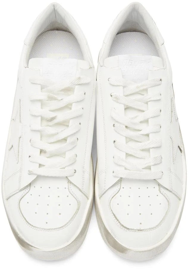 商品Golden Goose|White Stardan Star Sneakers,价格¥2776,第5张图片详细描述