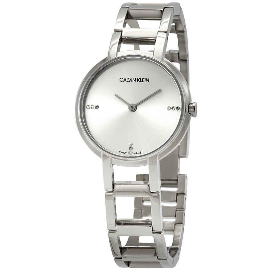 商品Calvin Klein|Calvin Klein Quartz Silver Dial Ladies Watch K8N2314W,价格¥557,第1张图片