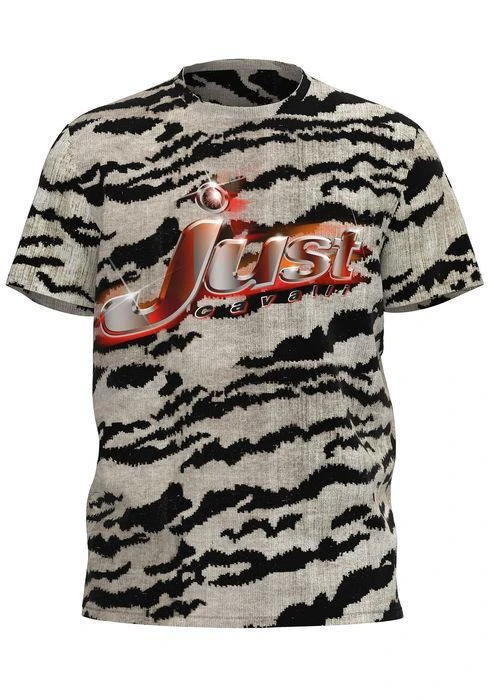 商品Just Cavalli|Just Cavalli Logo Print Crewneck T-Shirt,价格¥435,第1张图片