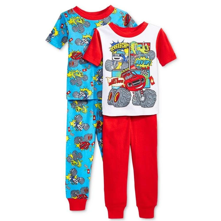 商品Blaze and the Monster Machines|幼儿4-Pc. Cotton Pajama Set, Toddler Boys (2T-5T),价格¥72,第1张图片