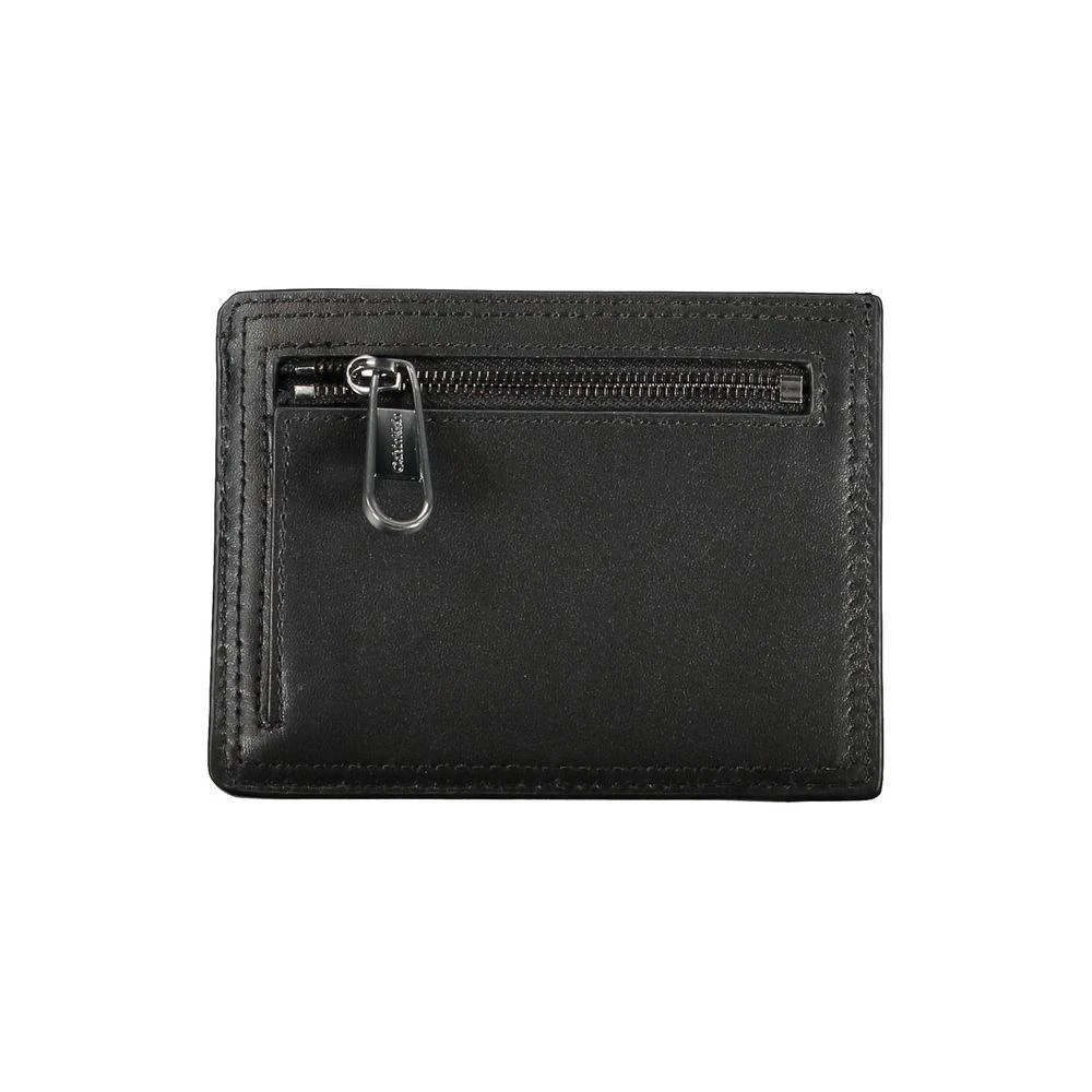 商品Calvin Klein|Calvin Klein Sleek Black Leather Coin Purse with Card Holder,价格¥595,第2张图片详细描述