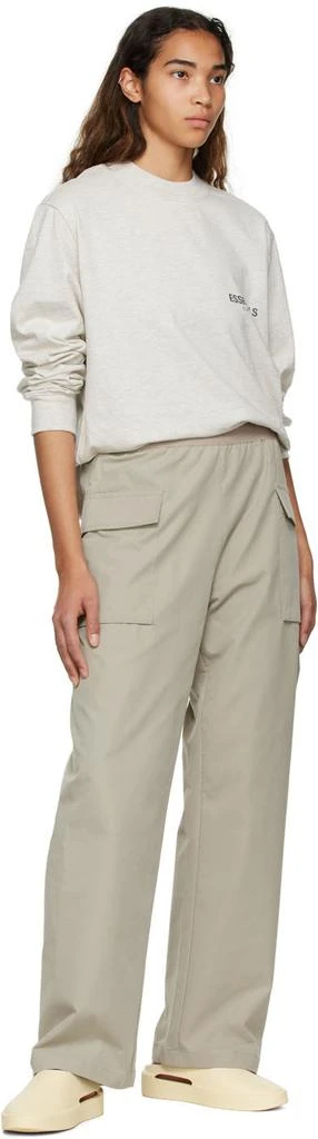 商品Essentials|Green Cotton Trousers,价格¥680,第4张图片详细描述