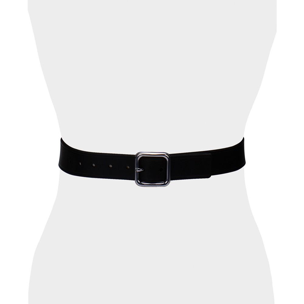 Women's Square Buckle Leather Pant Belt商品第5张图片规格展示