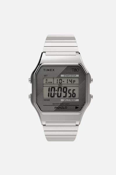 Timex T80 34mm Stainless Steel Expansion Band Watch商品第1张图片规格展示