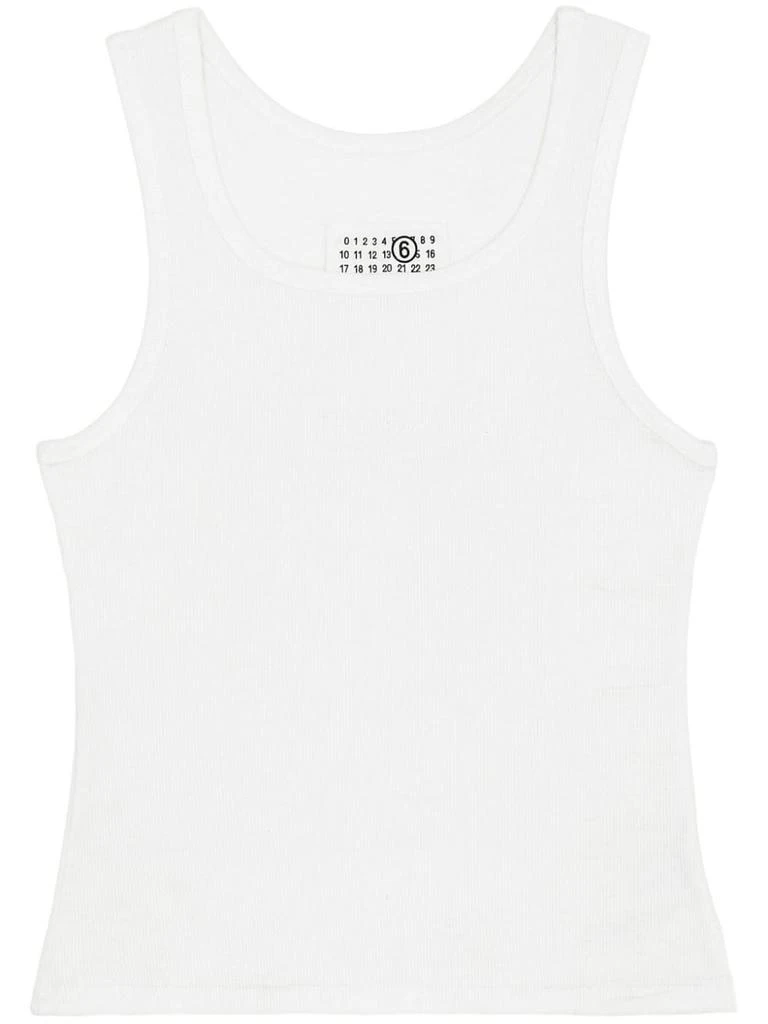 商品MM6|RIBBED COTTON TANK TOP,价格¥1461,第1张图片