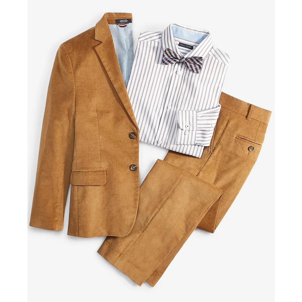 商品Tommy Hilfiger|Big Boys Long Sleeve Oxford Triple Stripe Shirt & Bow-tie Set,价格¥335,第4张图片详细描述