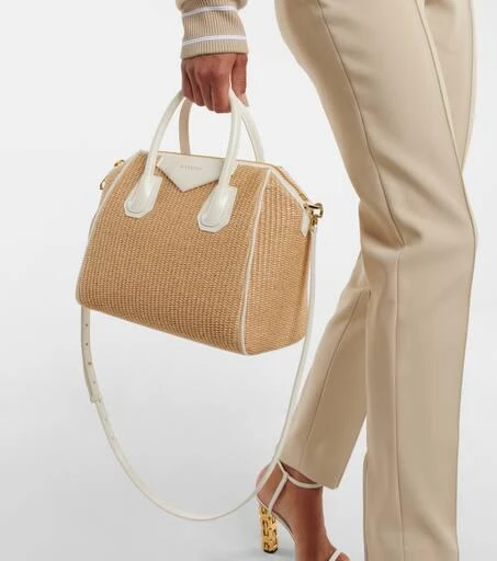 商品Givenchy|Antigona迷你号酒椰叶纤维托特包,价格¥14966,第2张图片详细描述