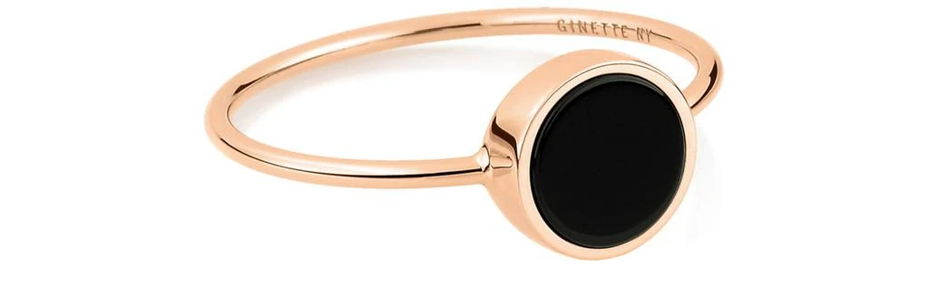 商品Ginette NY|Ever Onyx 迷你戒指,价格¥1491,第1张图片