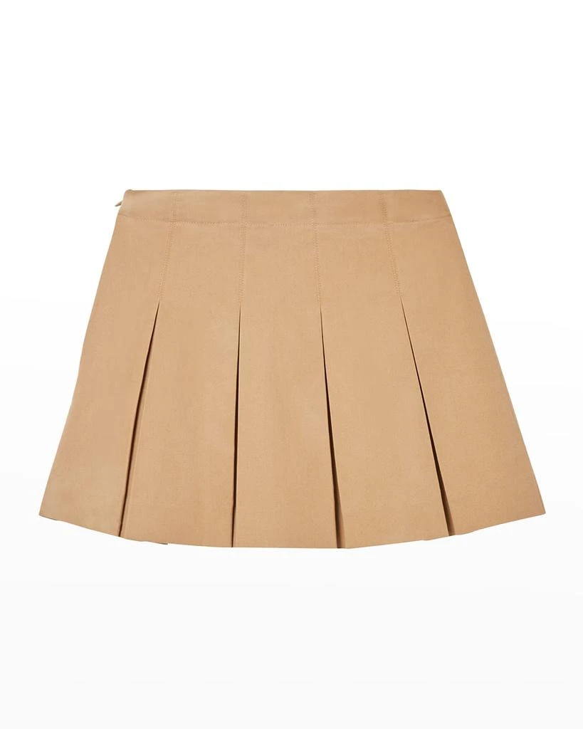 商品Burberry|Girl's Gaya Monogram Embroidered Pleated Skirt, Size 3-14,价格¥713,第2张图片详细描述