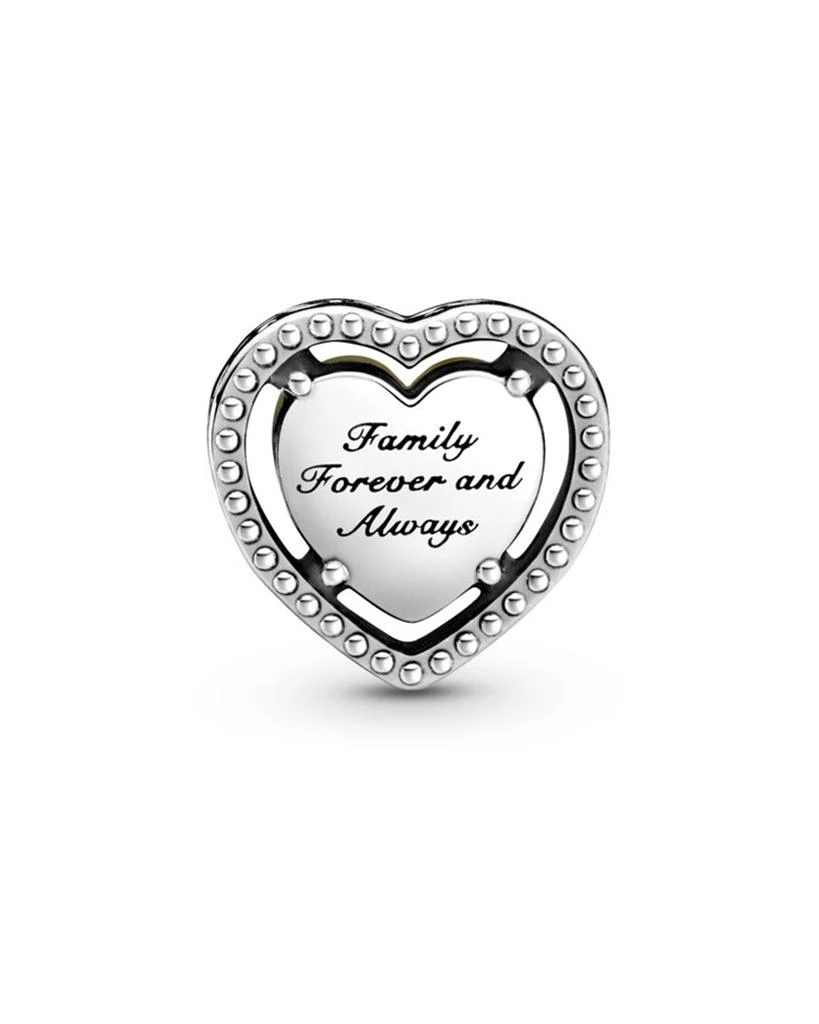 商品PANDORA|Pandora Love & Hearts Silver CZ Openwork Heart & Family Tree Charm,价格¥212,第2张图片详细描述