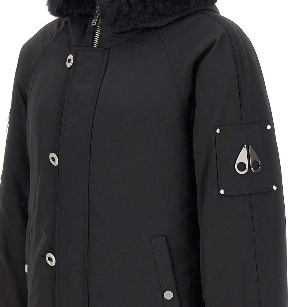 商品Moose Knuckles|Moose Knuckles Logo Plaque Hooded Padded Coat,价格¥5568,第4张图片详细描述