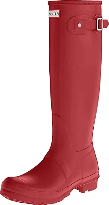 商品Hunter|Women's Original Tall Military Red Rain Boots,价格¥900,第1张图片