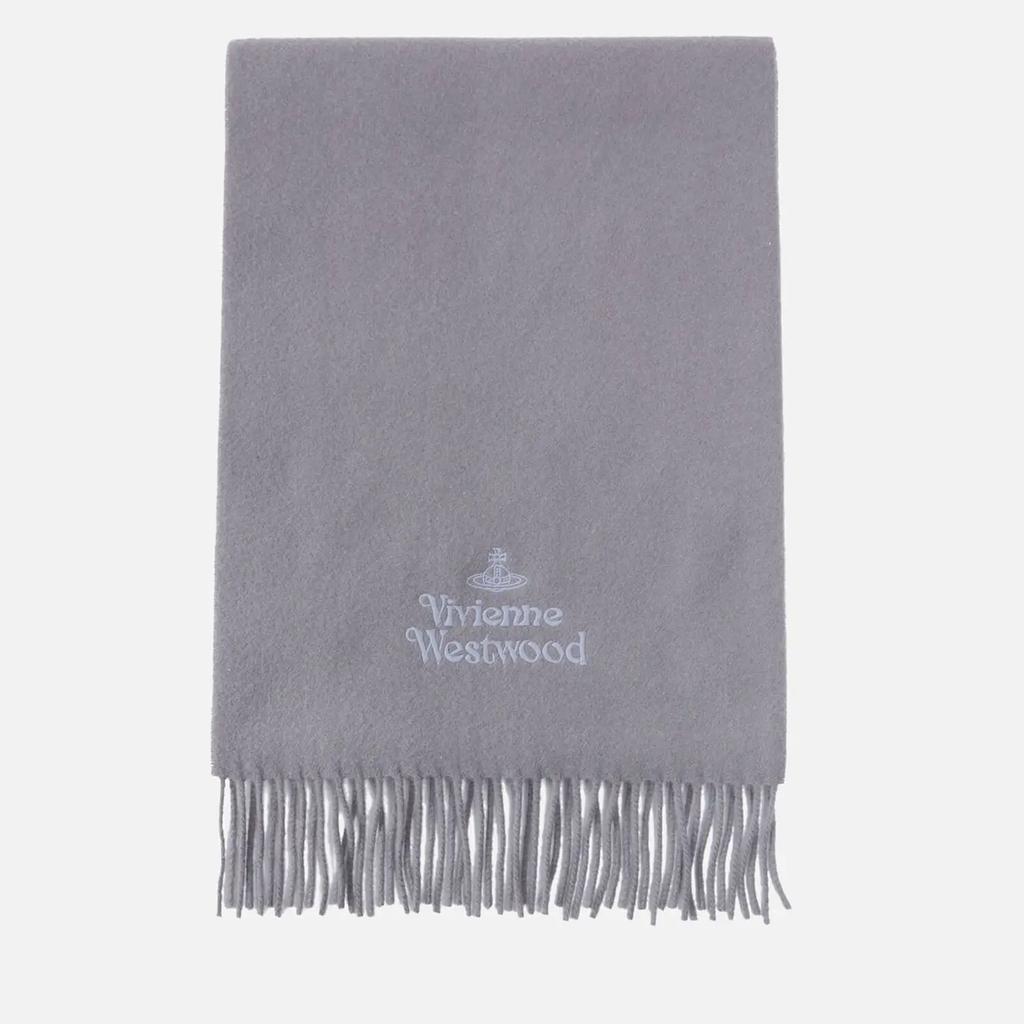 Vivienne Westwood Embroidered Logo Wool Scarf商品第2张图片规格展示