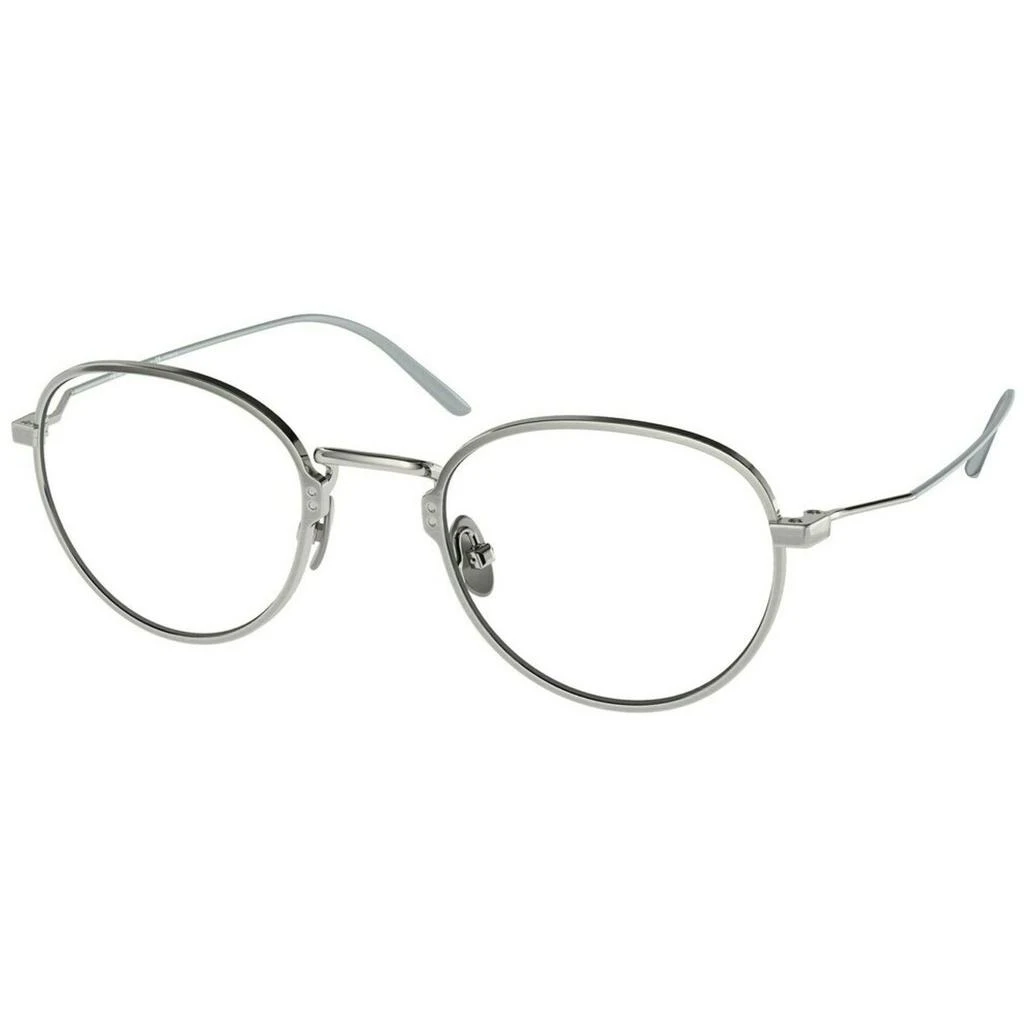 商品Prada|Prada Men's Eyeglasses - Titanium Round Full-Rim Frame | PRADA 0PR 50YV 05Q1O148,价格¥2473,第1张图片