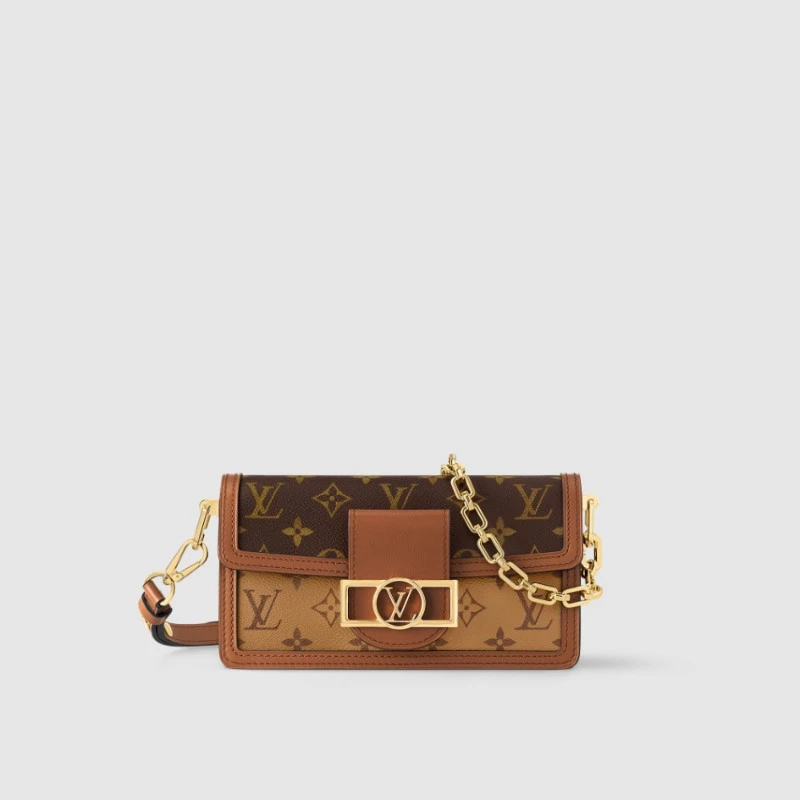 商品Louis Vuitton|【预售3-7天】LV/路易威登 女士棕色老花帆布/牛皮单肩包,价格¥26447,第5张图片详细描述