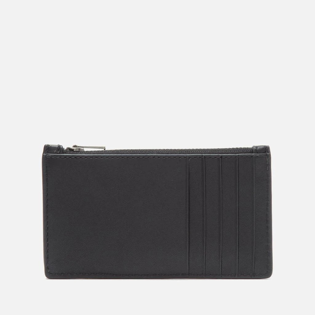 商品Coach|Coach Men's Leather Zip Card Case - Black,价格¥475,第2张图片详细描述