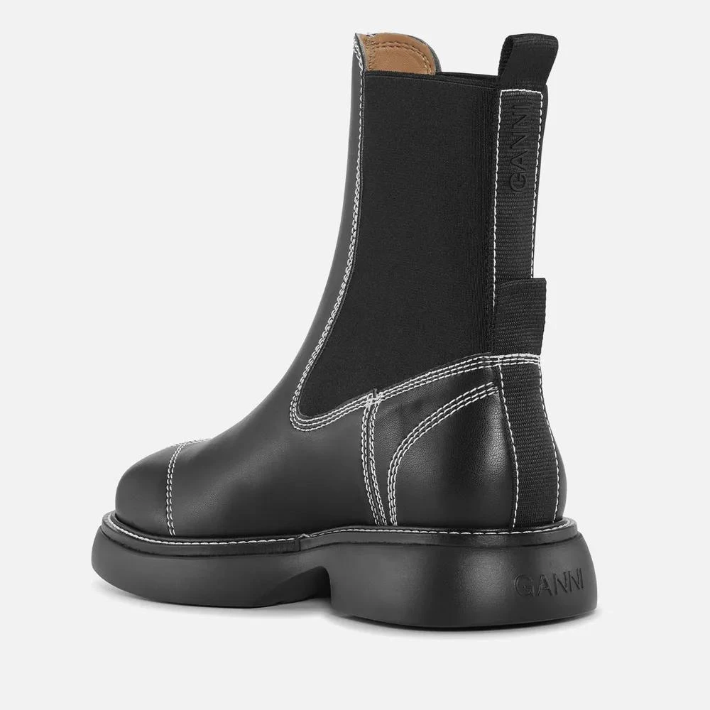 商品Ganni|Ganni Women's Everyday Mid Faux Leather Chelsea Boots,价格¥3466,第3张图片详细描述