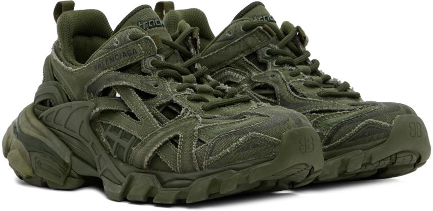 Balenciaga]Green Track 2.0 Sneakers 纺织面料, 帆布, 橡胶价格¥3815
