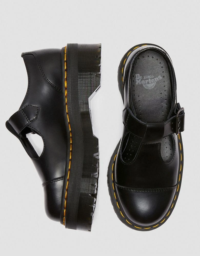 商品Dr. Martens|Dr Martens Bethan quad mary jane flat shoes in black,价格¥760,第4张图片详细描述