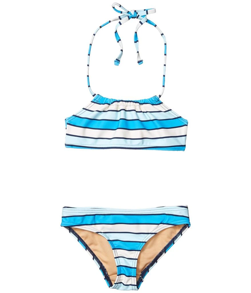 商品Toobydoo|Grace Bay Aqua Bandeau Bikini (Toddler/Little Kids/Big Kids),价格¥132,第1张图片