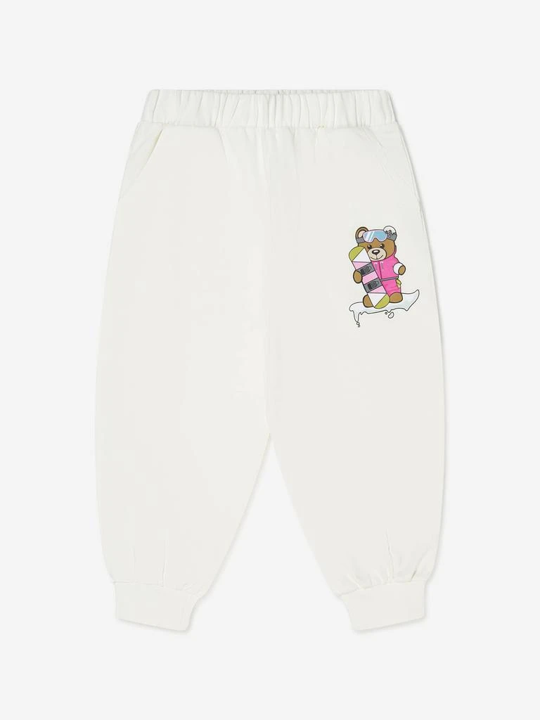 商品Moschino|Moschino White Girls Snow Bear Logo Tracksuit,价格¥2289,第2张图片详细描述