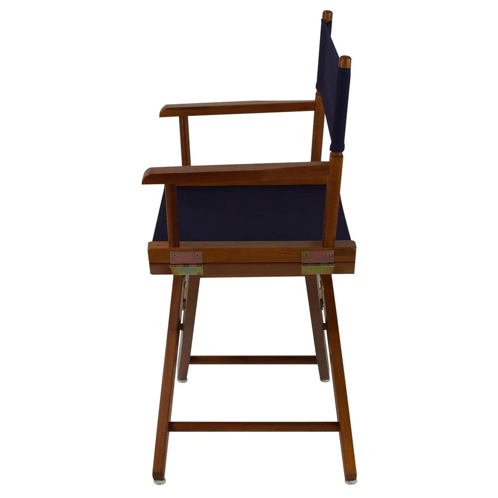 商品American Trails|Extra-Wide Premium 18"  Directors Chair Mission Oak Frame W/Navy Color Cover,价格¥917,第2张图片详细描述