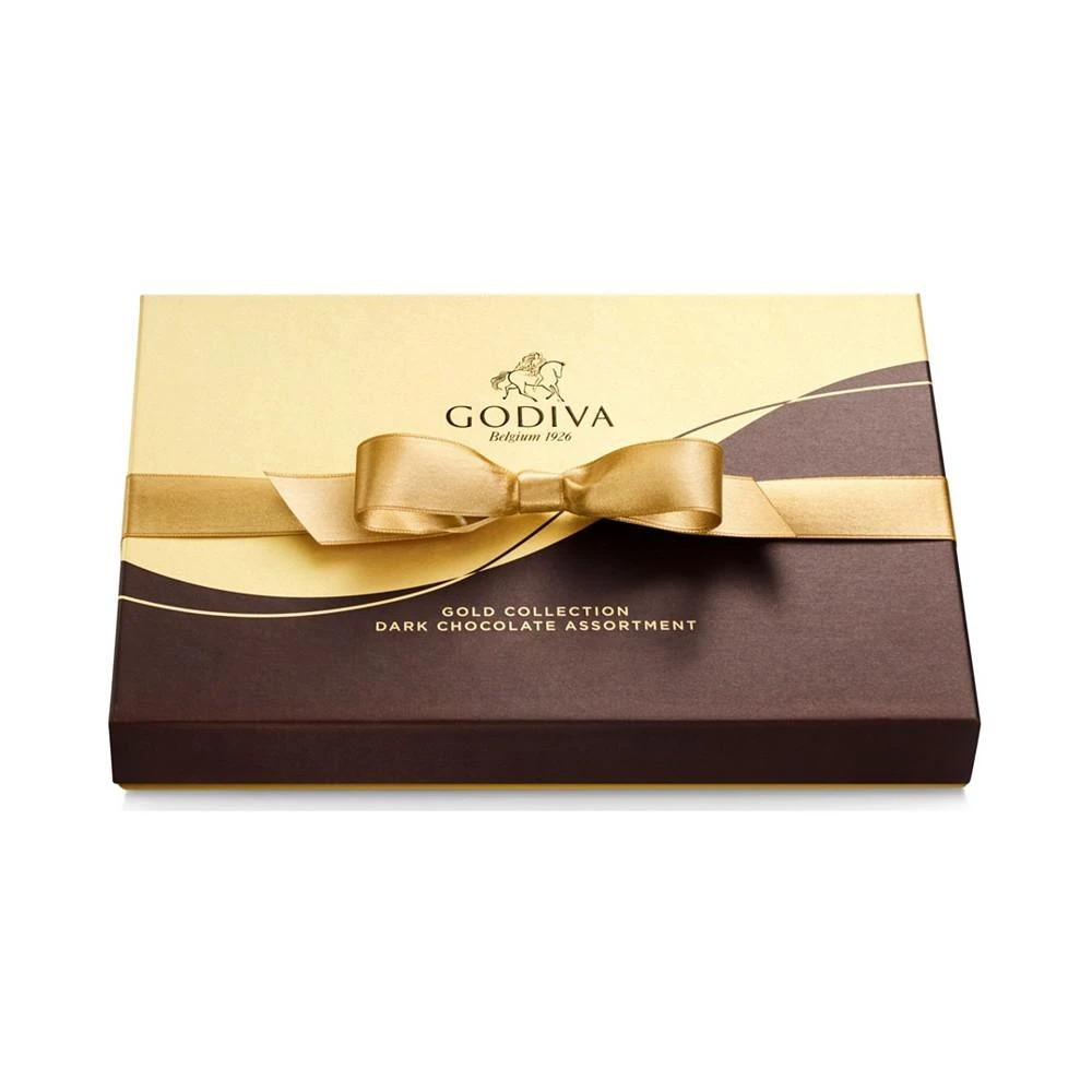 商品Godiva| 22颗大块黑巧组合装礼盒,价格¥323,第2张图片详细描述