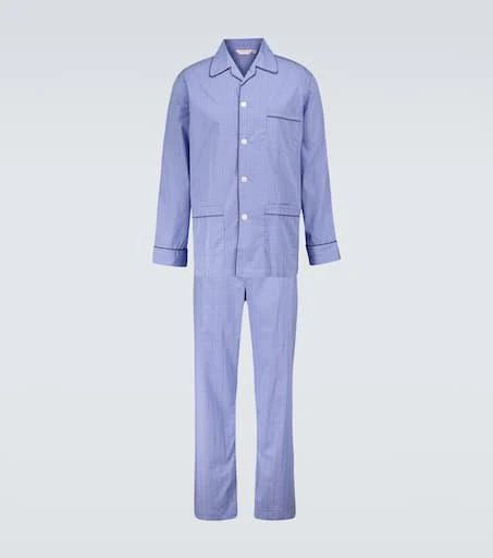 商品Derek Rose|Felsted 3 checked cotton pajama set,价格¥1504,第1张图片