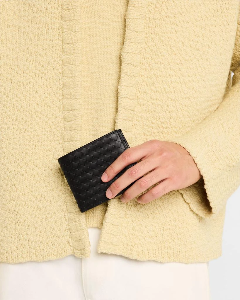 商品Bottega Veneta|Men's Intrecciato Piccolo Bifold Wallet With Coin Purse,价格¥5466,第2张图片详细描述
