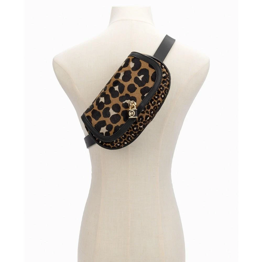 商品Michael Kors|Women's Leopard-Print Haircalf Belt Bag,价格¥332,第4张图片详细描述