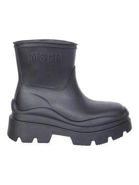 商品MSGM|Black Rubber Rain Boots,价格¥1700,第4张图片详细描述
