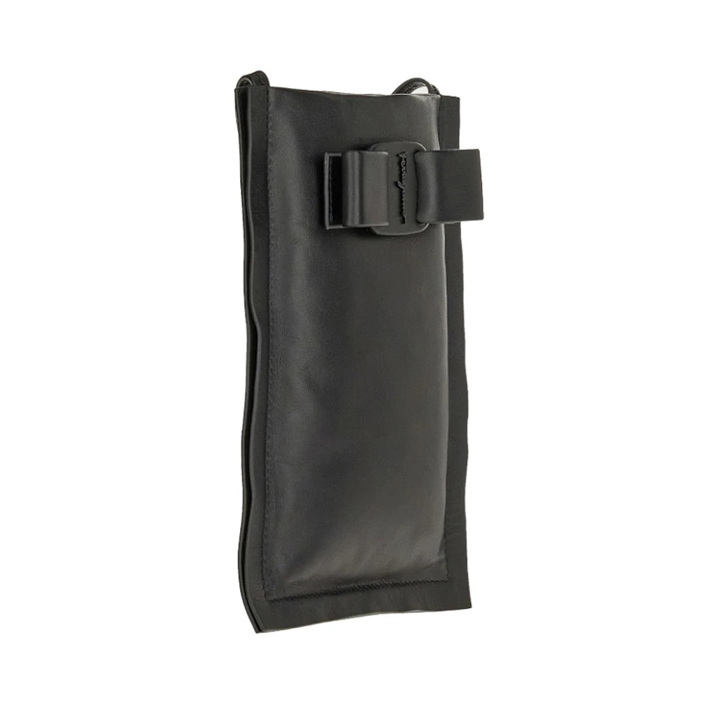 SALVATORE FERRAGAMO 女士黑色皮革手机包 22-0293-745851 商品