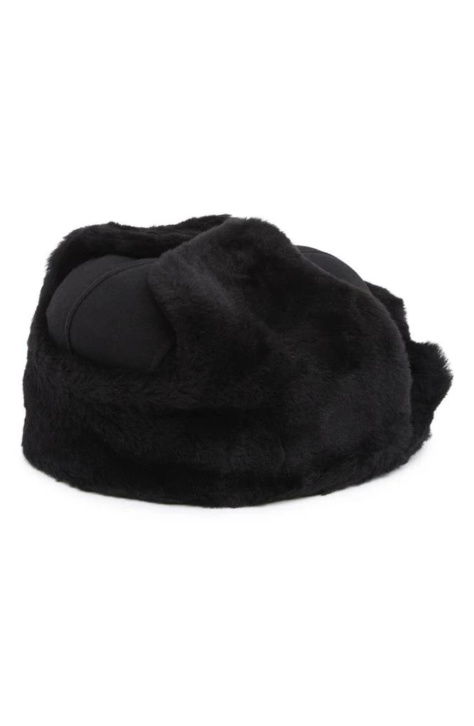 商品UGG|UGG Suede Genuine Shearling Trapper Hat,价格¥747,第2张图片详细描述