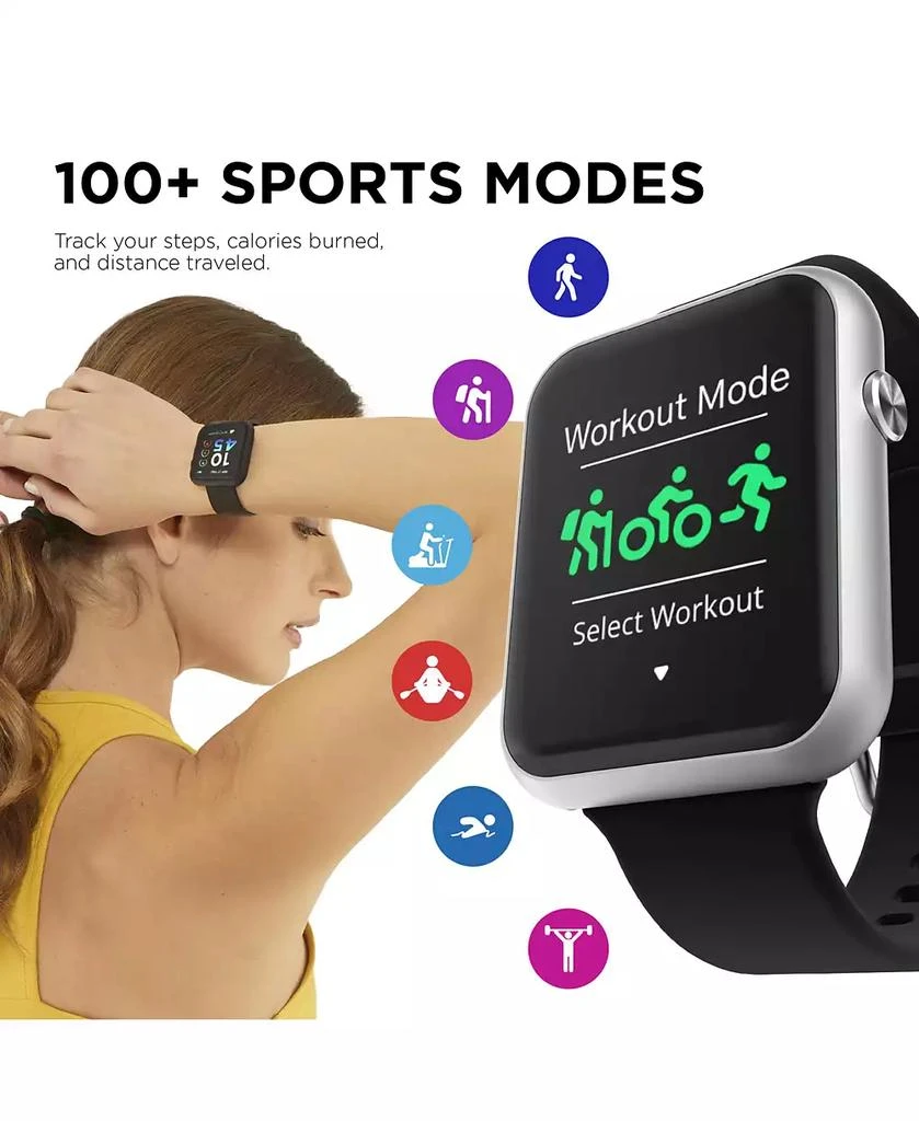 商品iTouch|Air 4 Unisex Black Silicone Strap Smartwatch,价格¥705,第4张图片详细描述