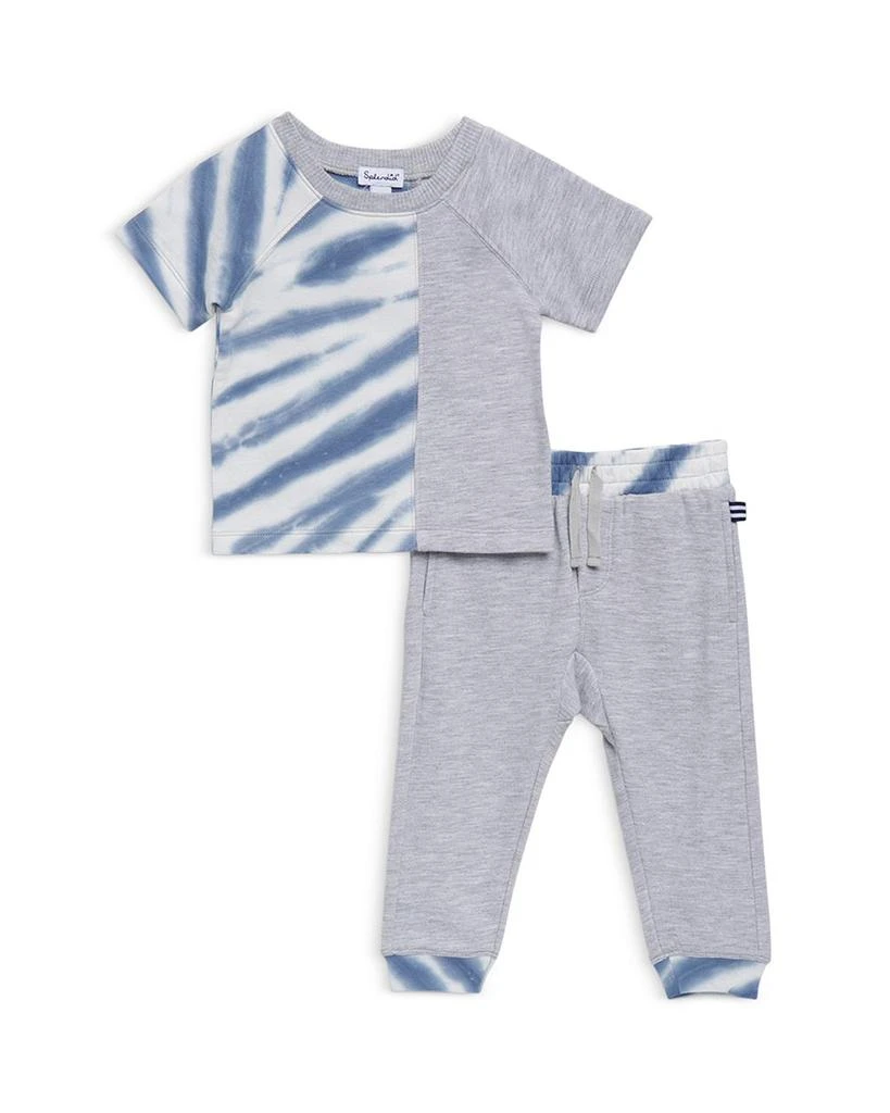 商品Splendid|Boys' Split Tie Tee & Jogger Pant Set - Baby,价格¥303,第1张图片详细描述
