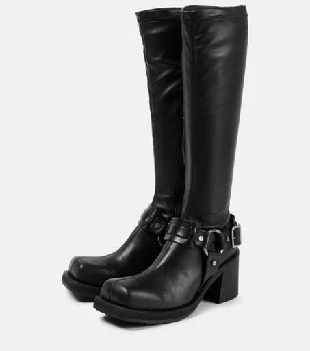 商品Acne Studios|Leather platform knee-high boots,价格¥8820,第5张图片详细描述