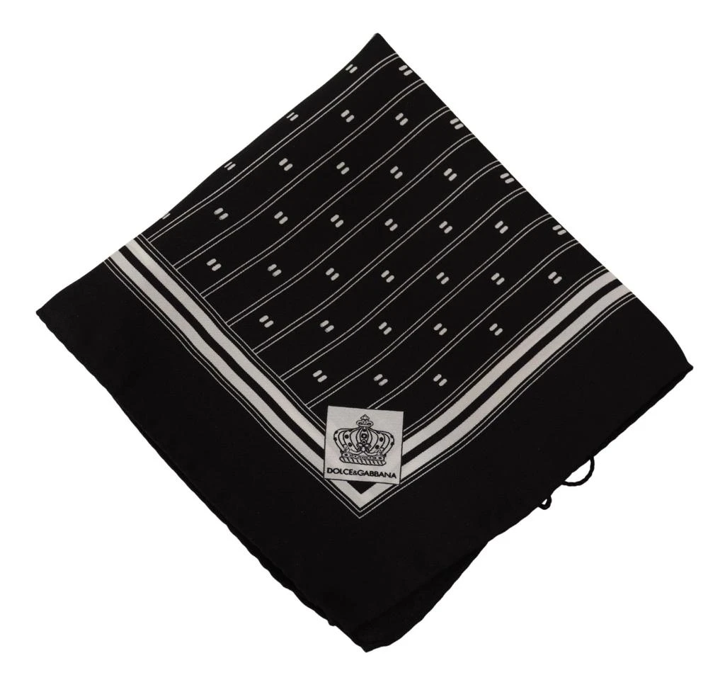 商品Dolce & Gabbana|Dolce & Gabbana Elegant Silk Pocket Square Men's Handkerchief,价格¥978,第3张图片详细描述