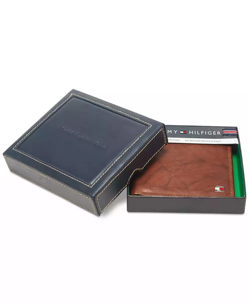 商品Tommy Hilfiger|Men's Traveler RFID Extra-Capacity Bifold Leather Wallet,价格¥237,第4张图片详细描述