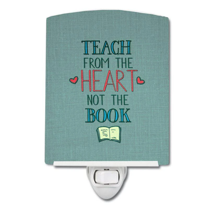 商品Caroline's Treasures|Teach from the Heart Teacher Ceramic Night Light,价格¥204,第1张图片