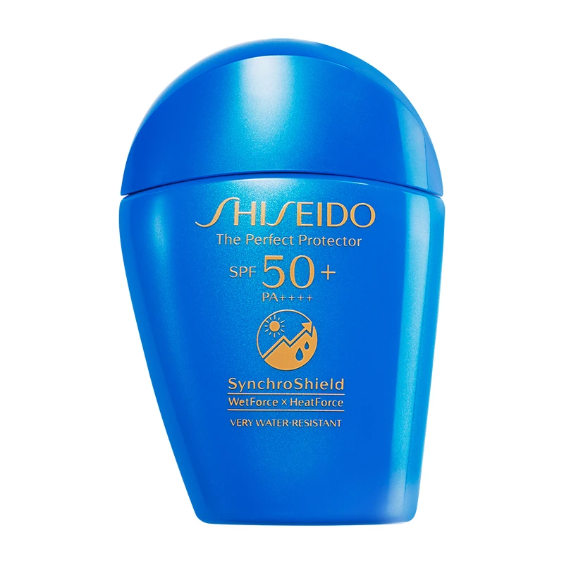 商品Shiseido|【新人专享】资生堂 蓝胖子防晒新艳阳夏臻效水动力防晒乳 清爽/滋润 150ml 防水防汗 遇水更强 SPF50+PA++++ 随机版本发货,价格¥222,第1张图片