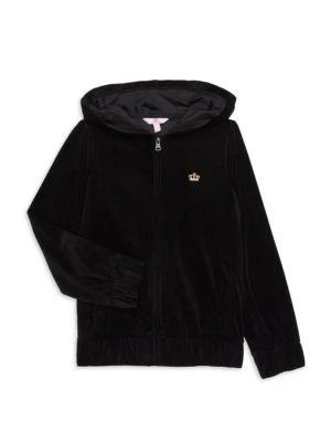 商品Juicy Couture|Girls Logo Velour Hoodie,价格¥153,第1张图片