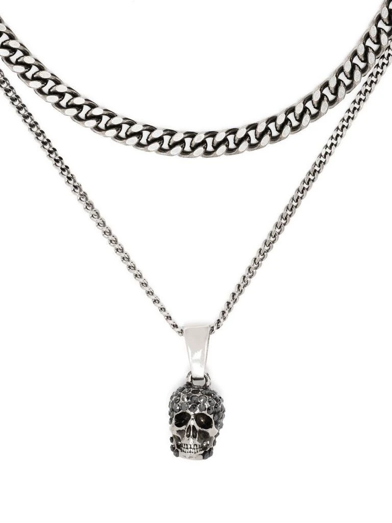 商品Alexander McQueen|ALEXANDER MCQUEEN Skull necklace,价格¥2563,第4张图片详细描述
